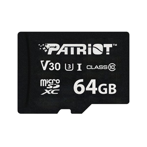 کارت حافظه‌ microSDXC پتریوت مدل VX کلاس 10 استاندارد UHS-I U3-4Kسرعت 90MBps ظرفیت 64 گیگابایت 