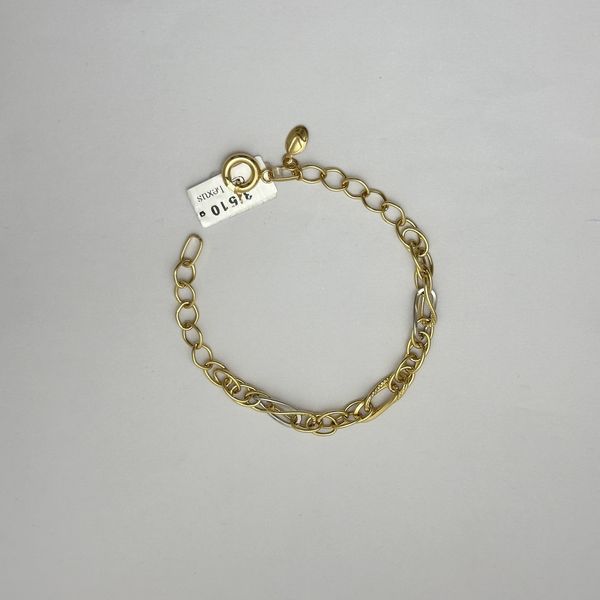 دستبند طلا 18 عیار زنانه مدل D017 طرح زنجیری