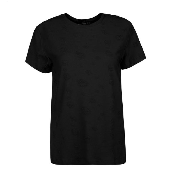 تی شرت آستین کوتاه زنانه اسپیور مدل  کد 155184 رنگ مشکی