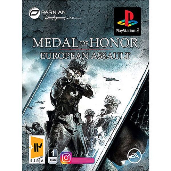  بازی medal of honor european assault مخصوص PS2 نشر پرنیان