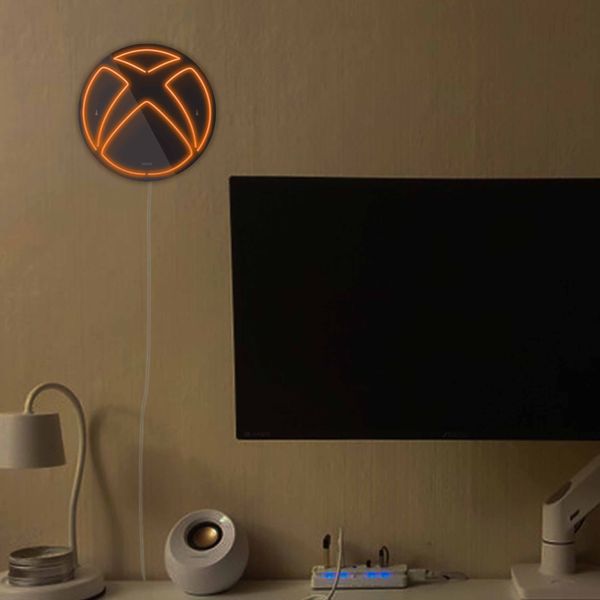 چراغ دیواری نئون دیزاین مدل Xbox-BL_ORG