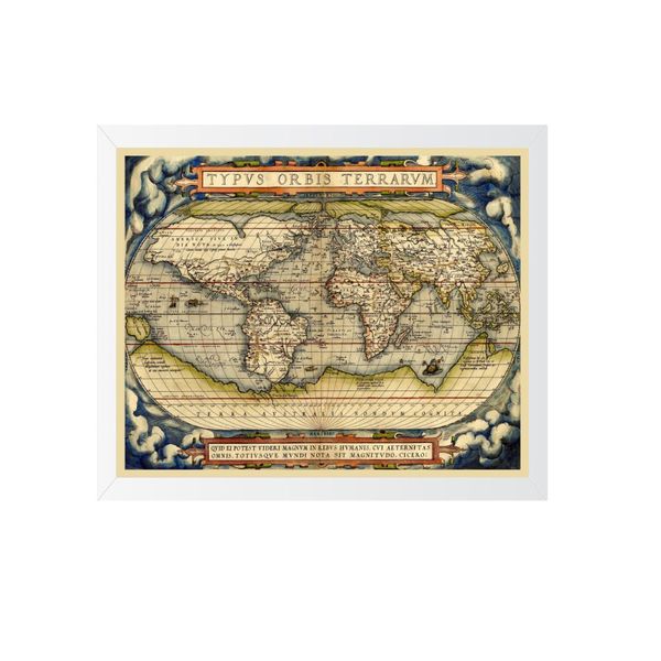 تابلو مدل نقشه باستانی جهان