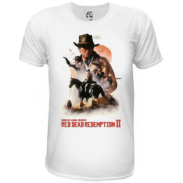 تی شرت آستین کوتاه مردانه اسد طرح Red Dead Redemption 2 مدل 115