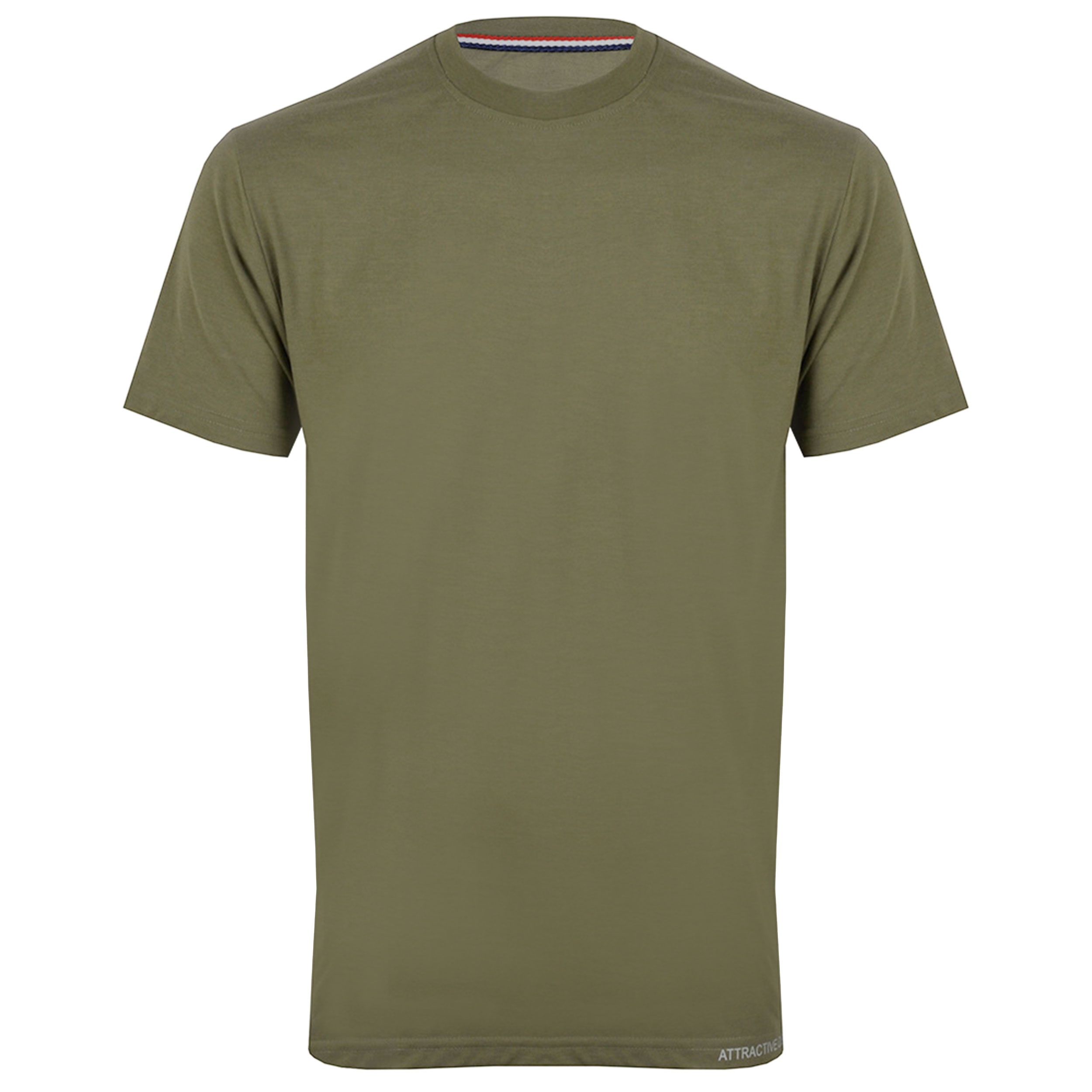 تی شرت آستین کوتاه مردانه کانتکس مدل نخ پنبه کد 249010522  رنگ زیتونی
