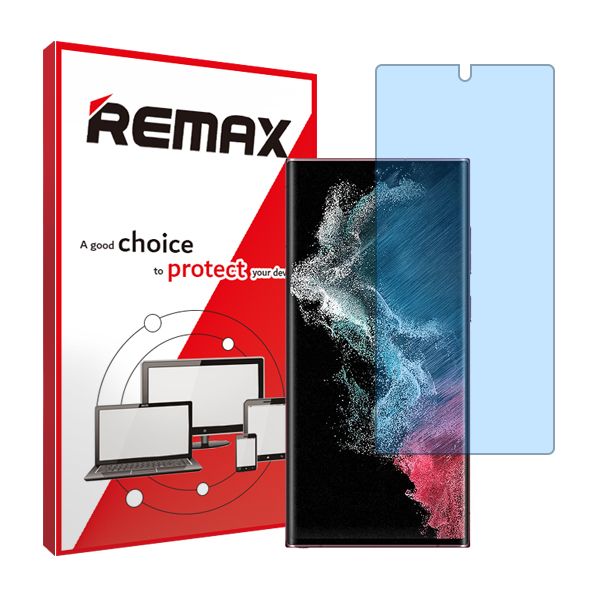 محافظ صفحه نمایش ضد اشعه آبی ریمکس مدل HyBLU مناسب برای گوشی موبایل سامسونگ Galaxy S22 Ultra 5G