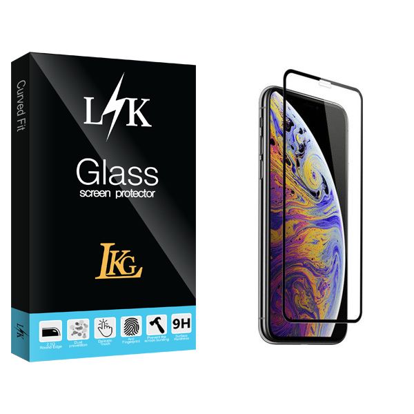 محافظ صفحه نمایش شیشه ای ال کا جی مدل LK Glass مناسب برای گوشی موبایل اپل iPhone Xs max