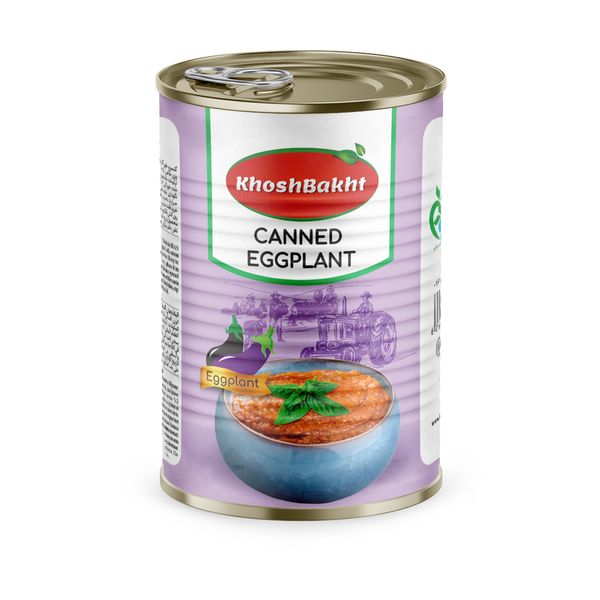 کنسرو خوراک بادمجان خوشبخت - 380 گرم