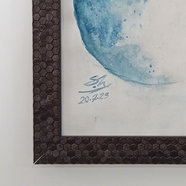 تابلو نقاشی ابرنگ مدل ماه