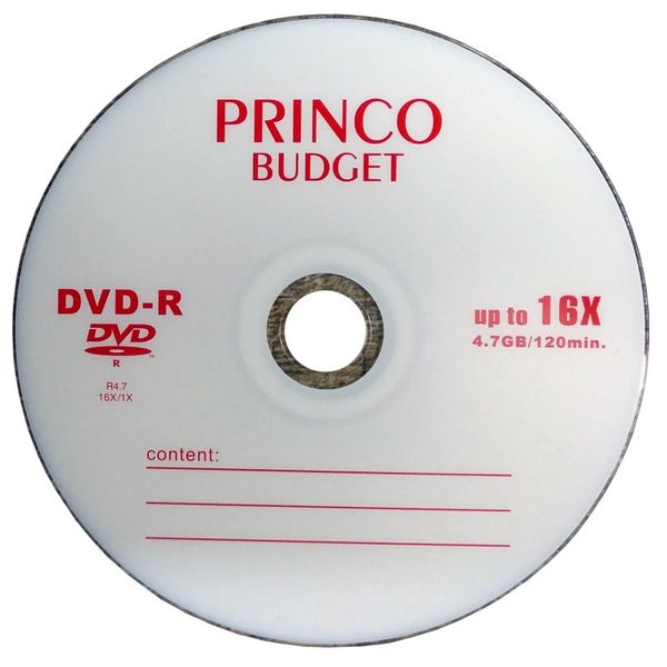 دی وی دی خام پرینکو مدل BUDGET بسته 35 عددی
