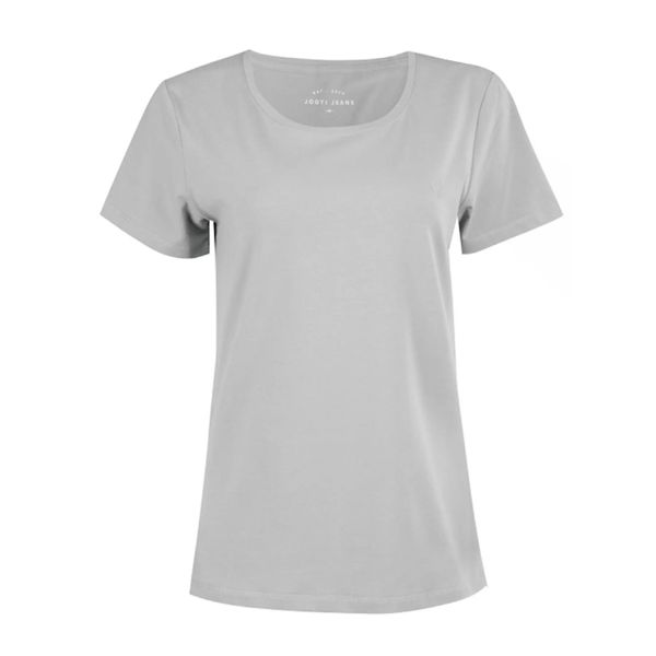 تی شرت آستین کوتاه زنانه جوتی جینز مدل بیسیک کد 1551399 رنگ طوسی