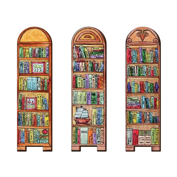 نشانگر کتاب لوکسینو مدل قفسه کتابخانه کد کتاب باز مجموعه 3 عددی
