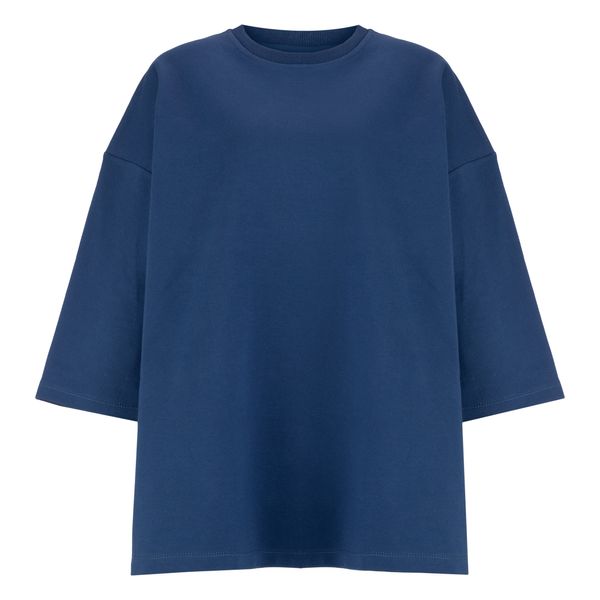 تی شرت آستین بلند زنانه سرژه مدل 203451 رنگ آبی
