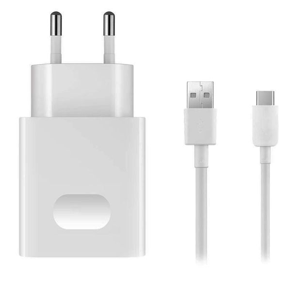شارژر دیواری هوآوی مدل quick charger hw-2021 به همراه کابل تبدیل USB-C