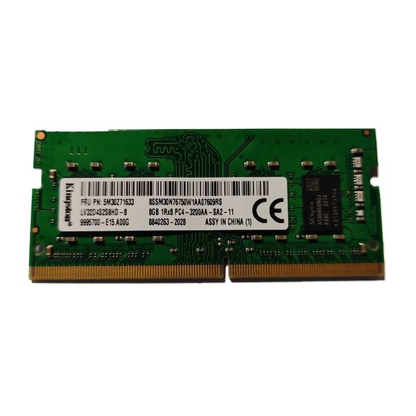  رم لپ تاپ DDR4 تک کاناله 3200 مگاهرتز CL11 کینگستون مدل PC4 ظرفیت 8 گیگابایت 
