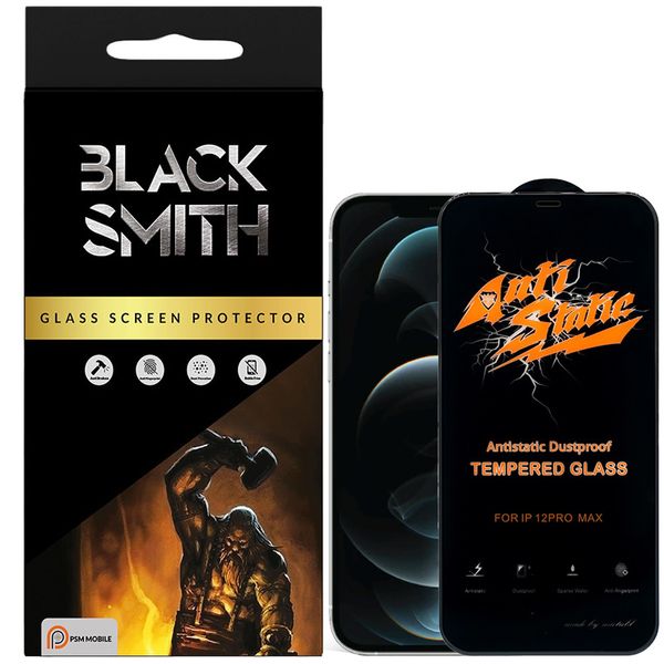 محافظ صفحه نمایش پی اس ام موبایل مدل BlackSmith مناسب برای گوشی موبایل اپل iPhone 12 Pro Max 