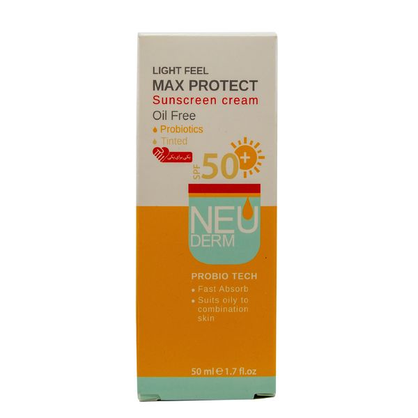 کرم ضد آفتاب نئودرم مدل Max Protect Oil Free حجم 50 میلی لیتر