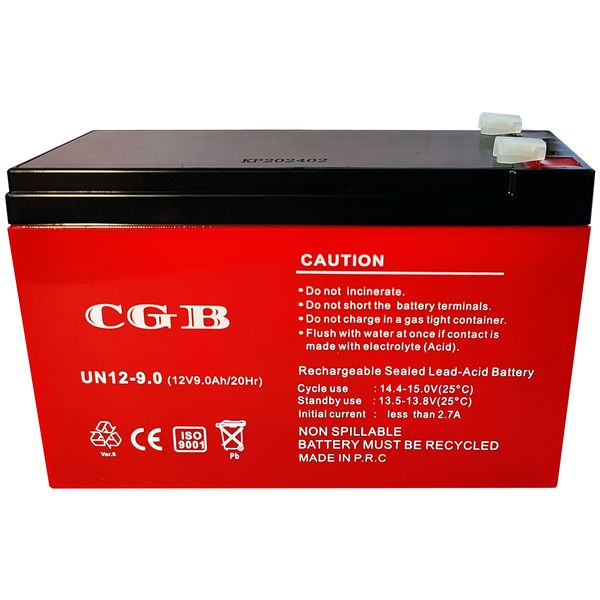 باتری یو پی اس 12 ولت 9 آمپر ساعت سی جی بی مدل CGB - UN12-9