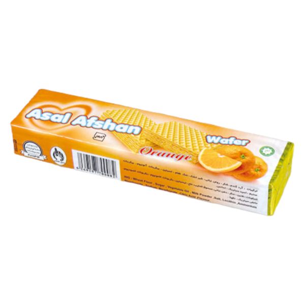 ویفر مانژ با طعم پرتقال عسل افشان - 55 گرم بسته 60 عددی