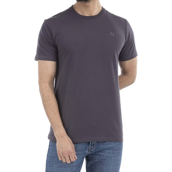 تی شرت آستین کوتاه مردانه جوتی جینز مدل بیسیک کد 1551376 رنگ طوسی تیره