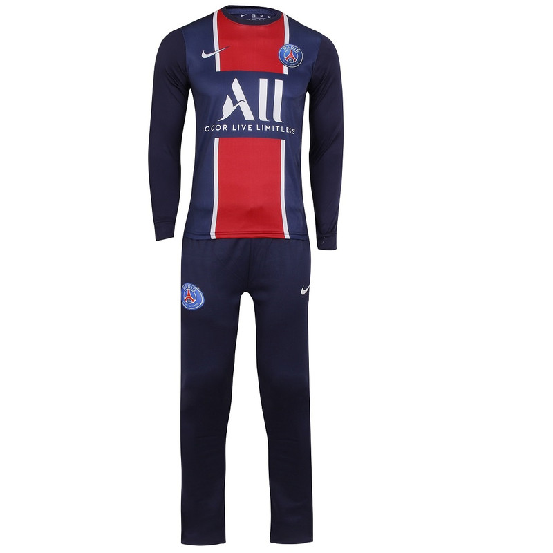 ست تی شرت و شلوار ورزشی مردانه طرح تیم پاریس سن ژرمن مدل 2021