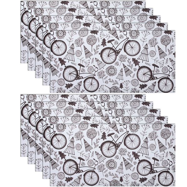پاکت انتشارات سیبان مدل Bicycle مجموعه 10 عددی