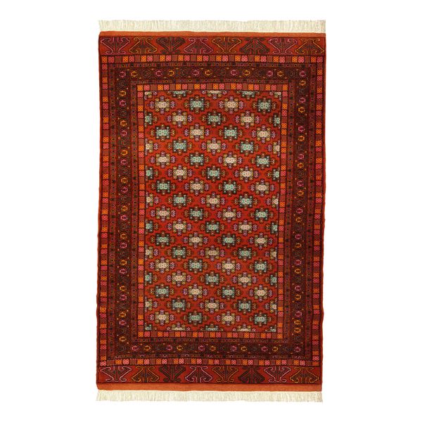 فرش دستبافت سه متری طرح یموت ترکمنی کد 4031