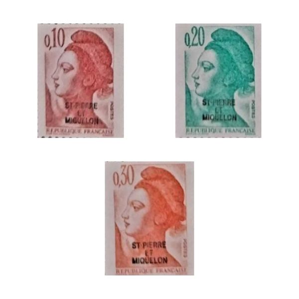 تمبر یادگاری مدل پستی سورشارژ فرانسه مجموعه 3 عددی 