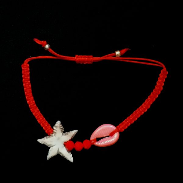 پابند زنانه مدل تابستانی صدف و ستاره دریایی کد PA136
