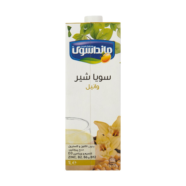 شیر سویا مانداسوی با طعم وانیل - 1 لیتر 