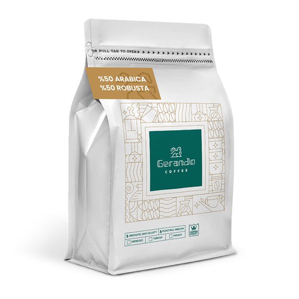 دانه قهوه اسپرسو 50 درصد عربیکا گرندو هنز - 1 کیلوگرم