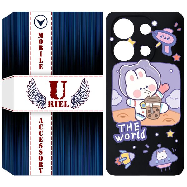 کاور یوریل مدل KSH کد 8 طرح خرگوش فضانورد مناسب برای گوشی موبایل شیائومی Redmi Note 13 4G