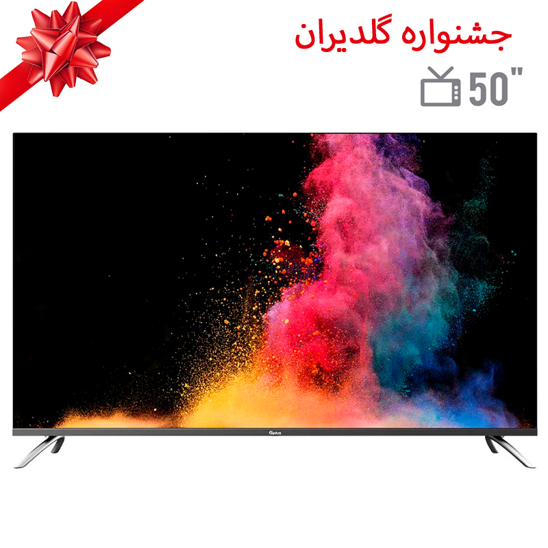 تلویزیون ال ای دی هوشمند جی پلاس مدل GTV-50PU748N سایز 50 اینچ - مخصوص جشنواره گلدیران