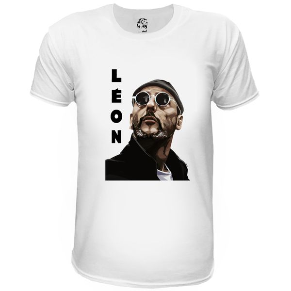تی شرت آستین کوتاه مردانه اسد طرح Leon کد 83