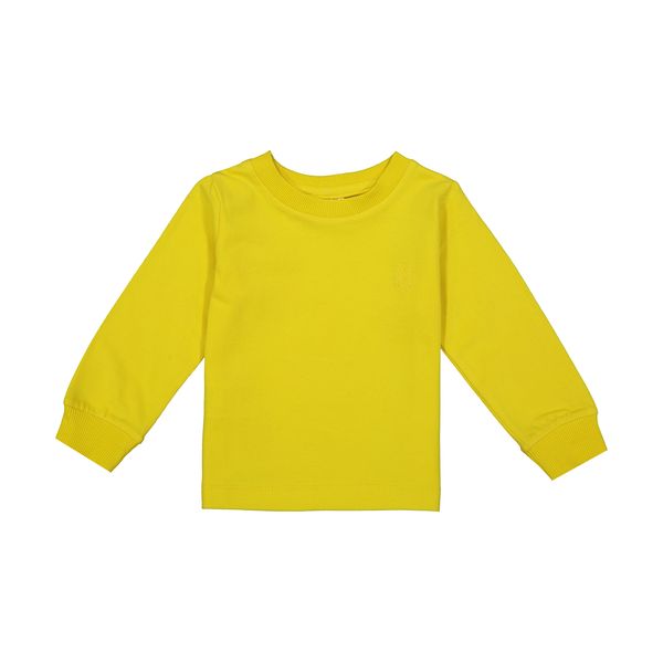 تی شرت آستین بلند نوزادی جی بی جو مدل بیسیک کد 654 رنگ زرد