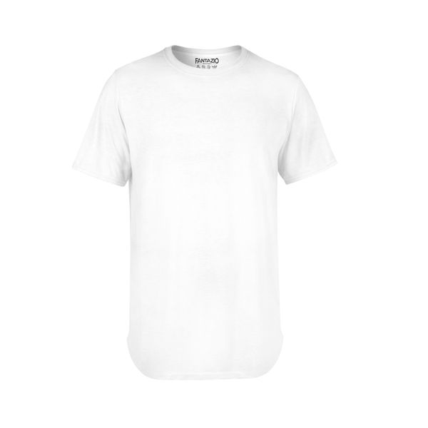 تی شرت لانگ مردانه فانتازیو مدل سفید کد 111