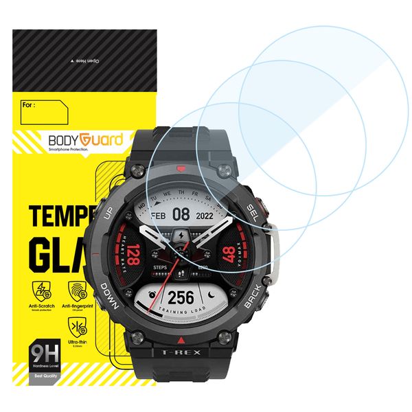 محافظ صفحه نمایش بادیگارد مدل GW مناسب برای ساعت هوشمند امیزفیت T-Rex 2 بسته 3 عددی