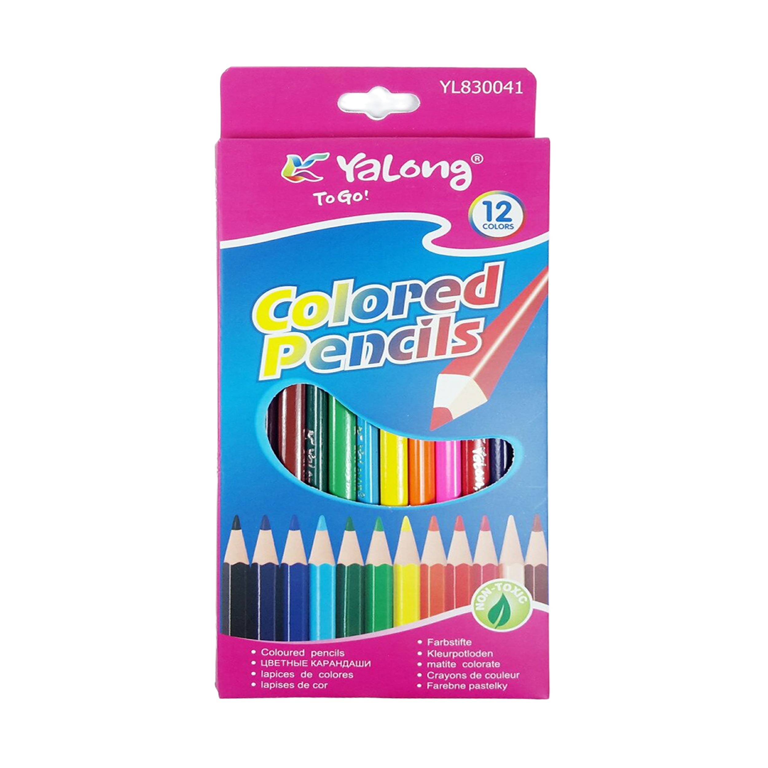 مداد رنگی 12 رنگ یالونگ مدل YL830041-12