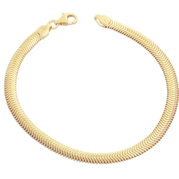 دستبند طلا 18 عیار زنانه رستا گالری مدل هرینگتون 14030229 -RS187