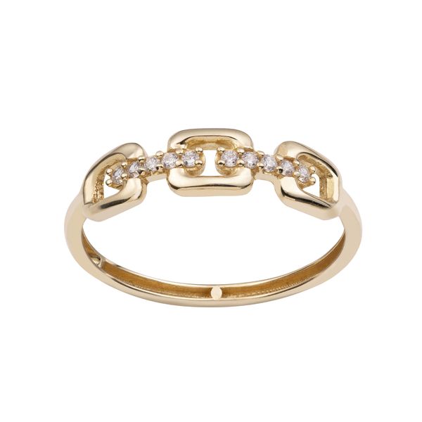 انگشتر طلا 18 عیار زنانه جواهری سون مدل 3349