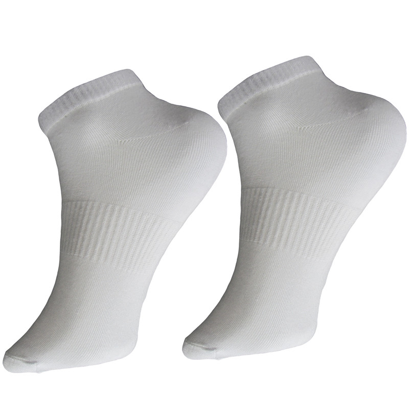 جوراب ورزشی ساق کوتاه مردانه ادیب مدل اسپرت کش انگلیسی کد MNSPT رنگ سفید بسته 2 عددی