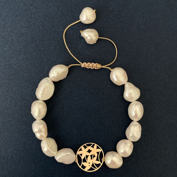 دستبند طلا 18 عیار زنانه الماسین آذر مدل GOOL01