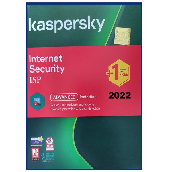  آنتی ویروس کسپرسکی 2022 نسخه اینترنت سیکوریتی 1+1 کاربر 1 ساله
