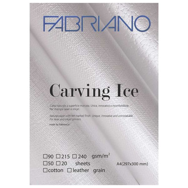 مقوا فابریانو مدل کاروینگ آیس چرم سایز 29x21 سانتی متر بسته 20 عددی