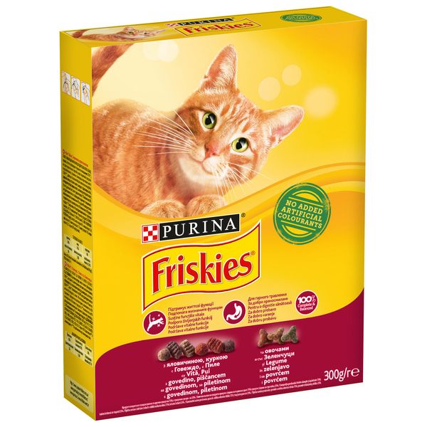 غذای خشک گربه پورینا مدل فریسکیس وزن 300 گرم