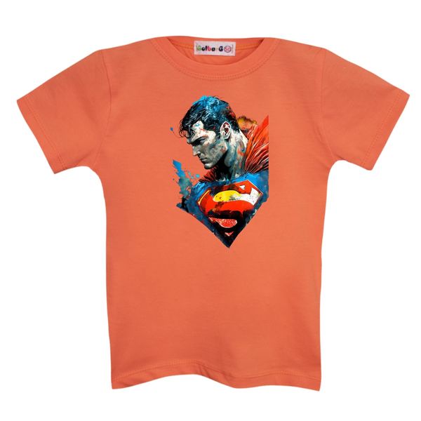 تی شرت آستین کوتاه پسرانه مدل سوپرمن