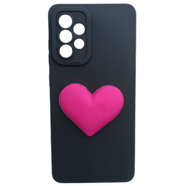 کاور مدل سیلیکونی طرح قلب مناسب برای گوشی موبایل سامسونگ Galaxy A73