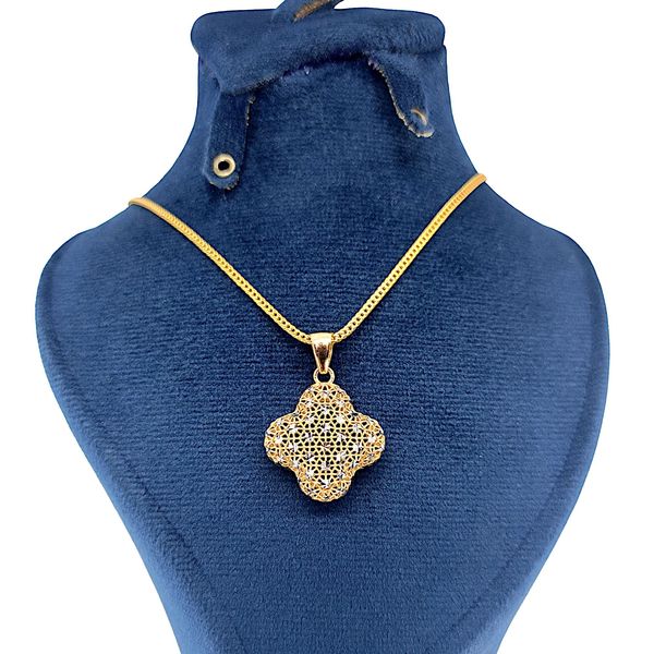 گردنبند طلا 18 عیار زنانه طلا و جواهرسازی افرا مدل ون کلیف ۱۳۱۲۱۸۱۲۹۲۲۰