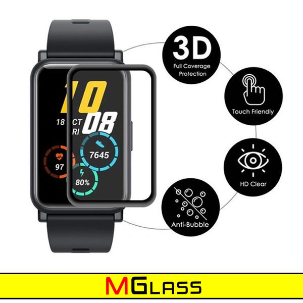 محافظ صفحه نمایش نانو ام‌گلس مدل Pmma-MG مناسب برای ساعت هوشمند شیائومی Smart Band 8 Active بسته سه عددی