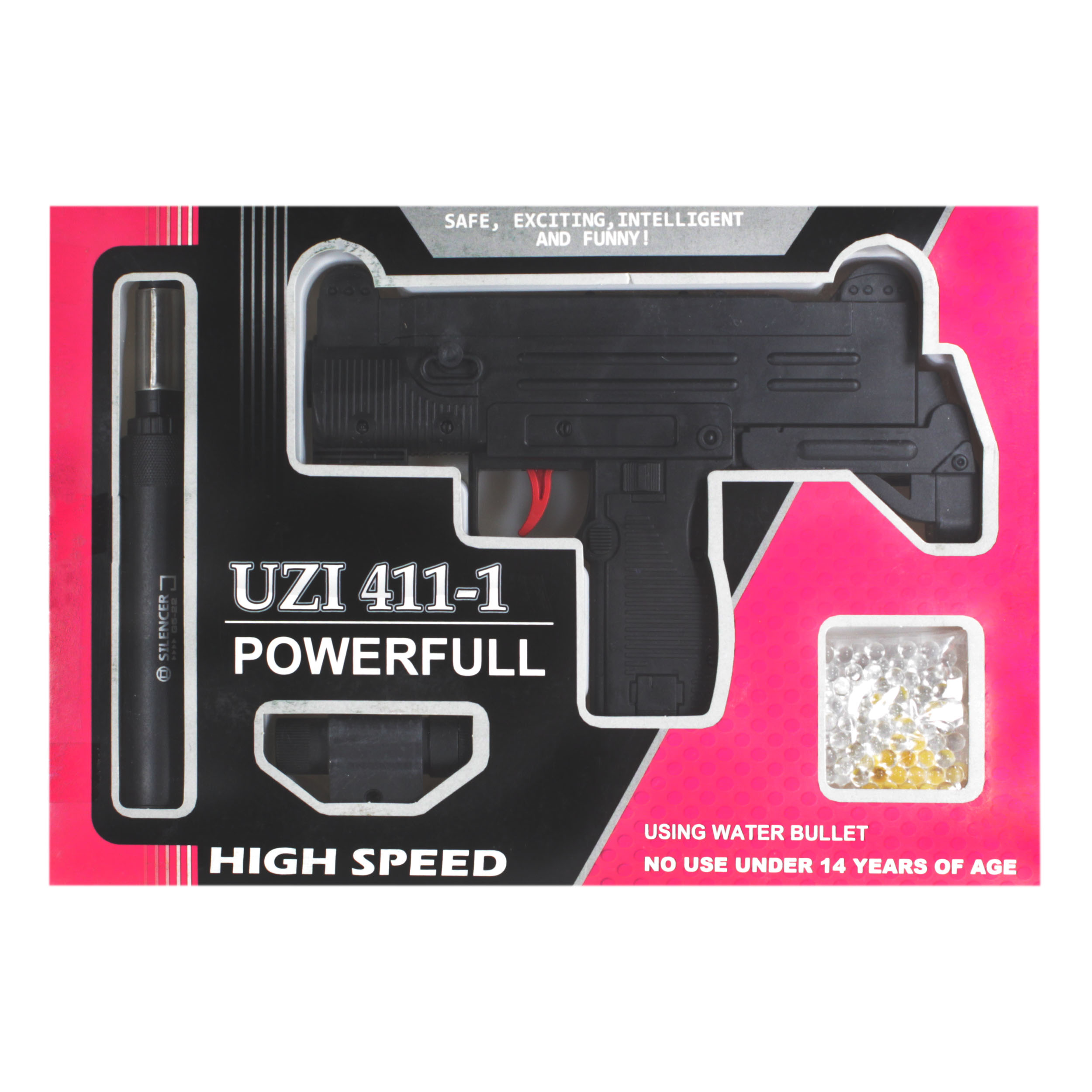 تفنگ بازی مدل UZI کد 0024
