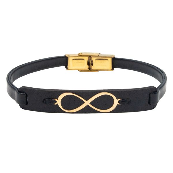دستبند طلا 18 عیار زنانه سهی طرح بینهایت مدل SB85